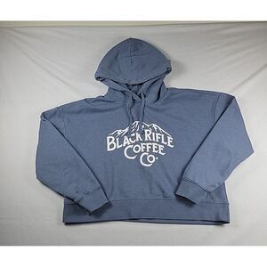 Black Rifle Coffee Co Hoodie  Women's Xl Crop‎ Blue